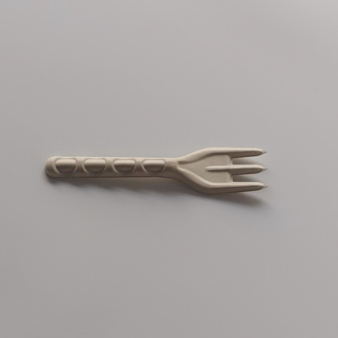 Natural Compostable Paper Spoon Cutlery Utensil Sets Biodegradable Disposable Sugarcane Knife and Fork