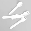 Biodegradable Paper Spoon Fork Knife Sets Pack With Paper Wrapped Kraft Individually Packed Disposable Cutlery