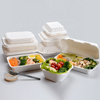 Sugarcane Bagasse Pulp 6 Compartments Biodegradable Food Trays