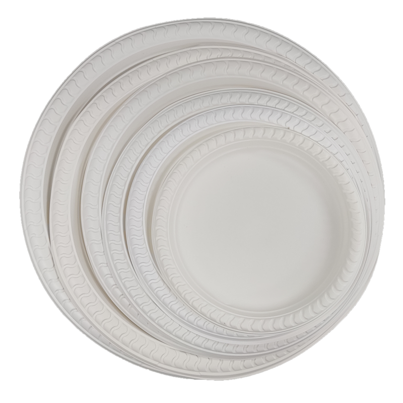 Cornstarch Biobased Eco Friendly Serving Plates Perfect Dinnerware Disposable Plates