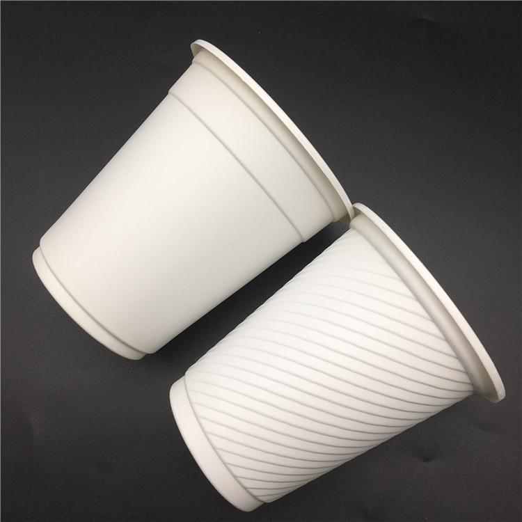 Biodegradable Food Grade Cornstarch Disposable Drinking Coffee Cup 