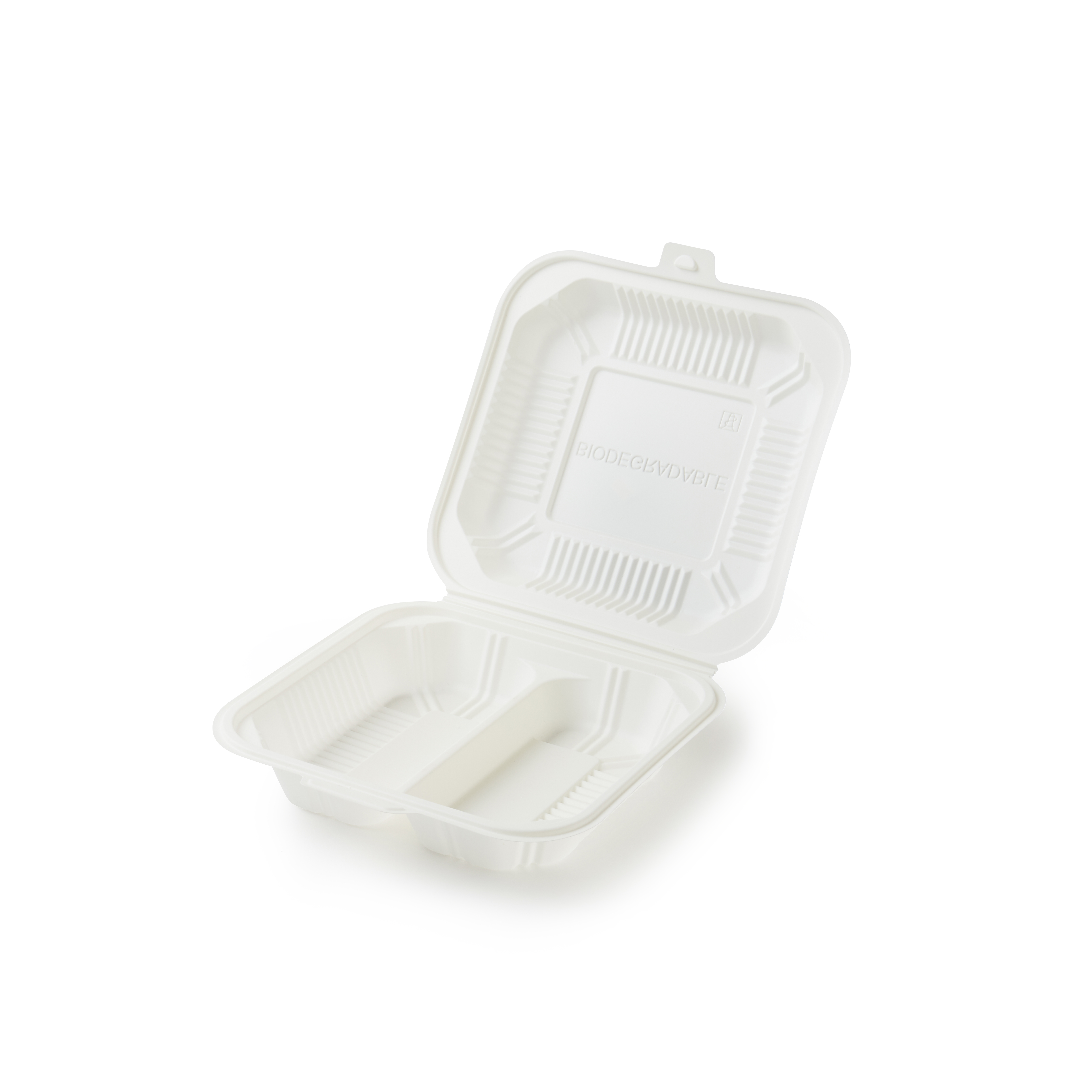 Maisstärke Biologisch abbaubare Maisstärke Mahlzeit Box Einweg Umwelt freundliche Besteck packung Bento Box Square Box Bowl