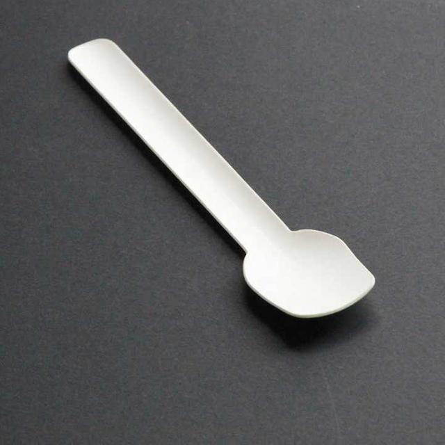Hot Sale Mini kompost ierbarer Papier joghurt löffel Biologisch abbaubares Einweg-Gefriereis messer Camping geschirr mit kleiner Kapazität