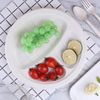 Disposable Eco Sectional Round Party Divider Super Rigid Cornstarch Bagasse Compartment Dinner Biodegradable Plates