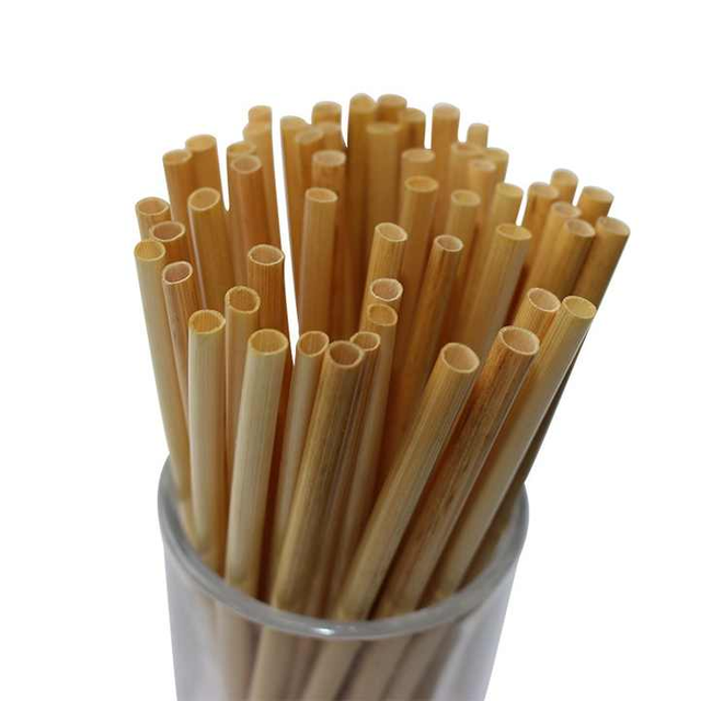 Natural Biodegradable 6mm Diameter Wheat Straw PLA Straws Disposable Water Beverage Coffee Juice Straws for Parties and Bars
