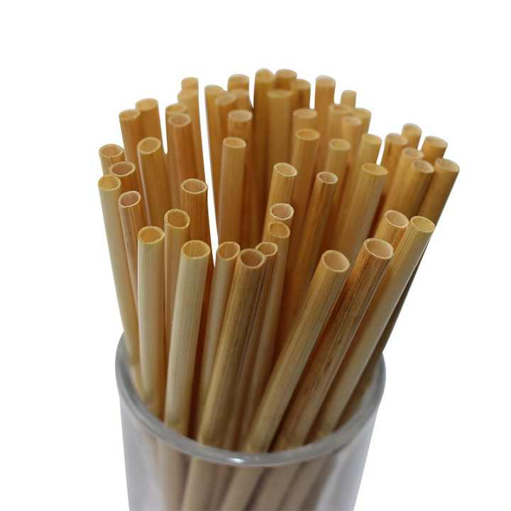 Natural Biodegradable 6mm Diameter Wheat Straw PLA Straws Disposable Water Beverage Coffee Juice Straws for Parties and Bars
