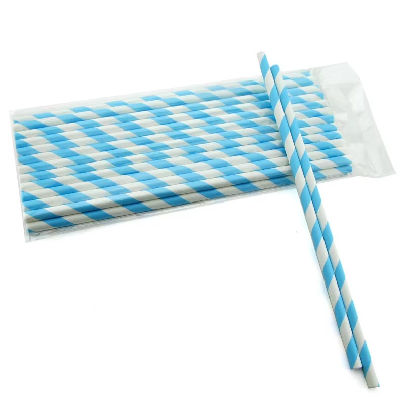 Biodegradable Paper Drinking Straw Colorful Customized Printed Straws
