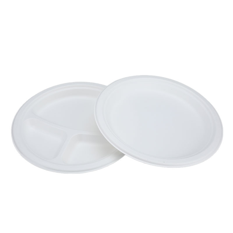 Biodegradable Disposable Sugarcane Wedding Plates Disposable Set Pulp Disc Tableware Cake Picnic Thickened Disposable Plate