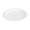  Home Compostable Sugarcane Round Bagasse Plate with Compartments