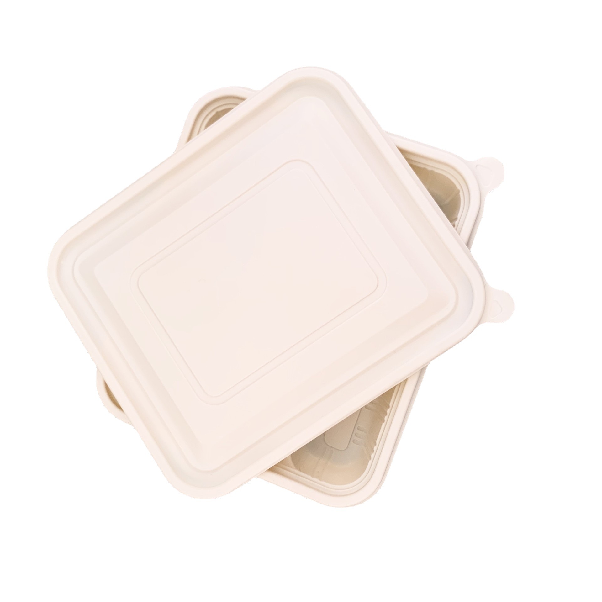 Corn Starch Box Take Out Container Food Box Lunch Box Cornstarch with 4 Compartments Food Packing to Go