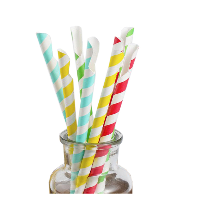 Wholesales Spoon Straws Kitchen Stirring Coffee Biodegradable Spoon Paper Straws