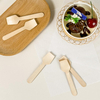Disposable Square Spoon Tasting Wood Pointed Spoon Ice Cream Spoon