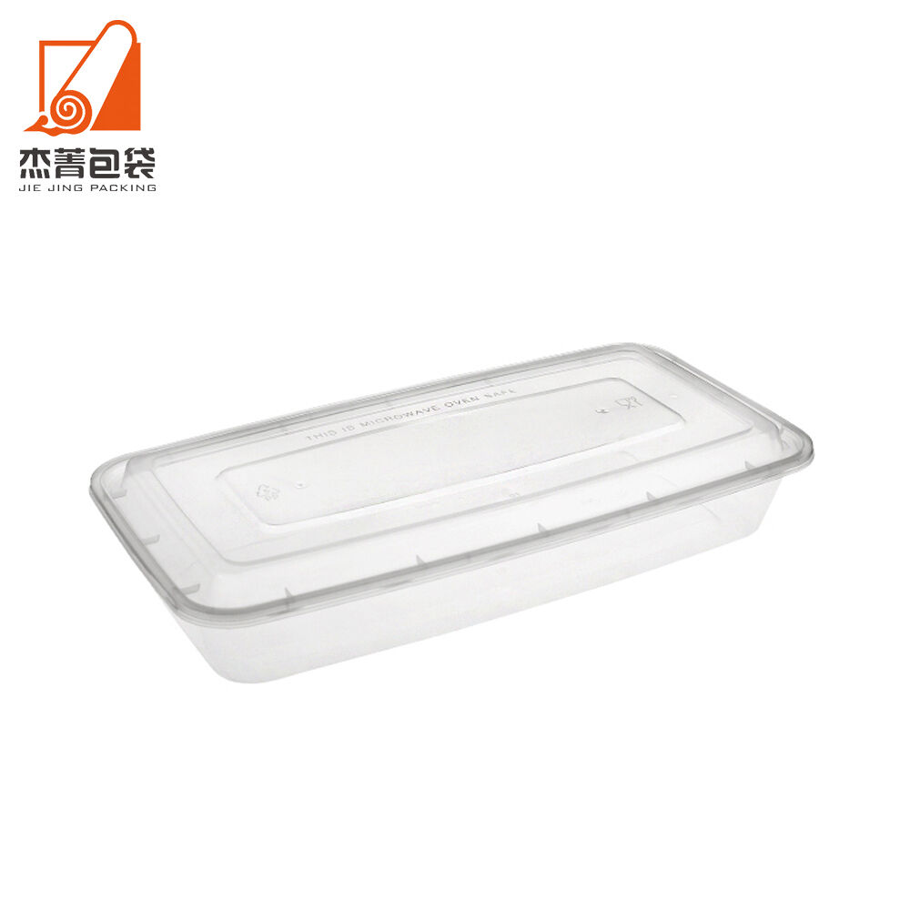Customize to Go Takeaway Lunch Box Disposable Bento Box Meal Prep Disposable Plastic Food Container with Lid Microwave