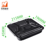 High Quality Microwavable Meal Prep Containers Disposable 4 Compartment Bento Plastic Food Take Away Lunch Box