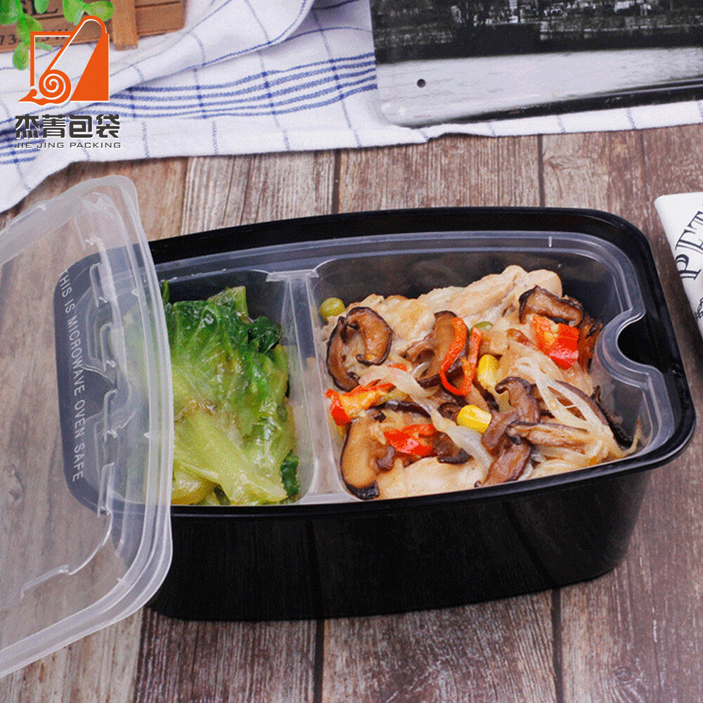 Disposable Compartment Plastic Takeaway Lunch Box Individually Lined Tray