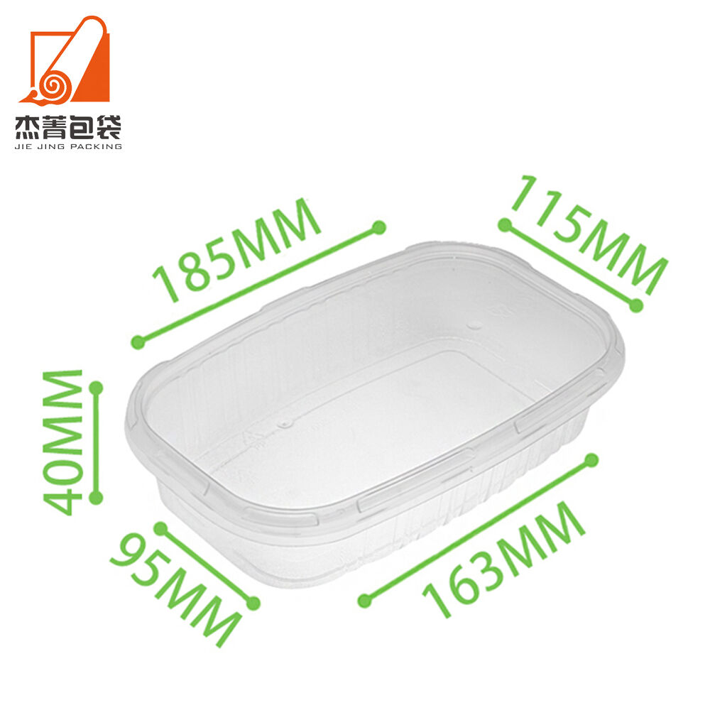 Oval Round Plastic Food Grade Container Disposable Take Away Lunch Packing Boxes