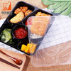 Factory Supplier Disposable Packaging Container Microwave Safe Plastic Takeaway Food Box with Lid