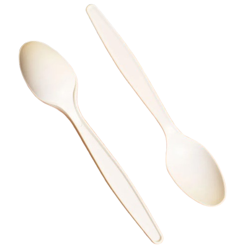 Individually Wrapped Disposable Cornstarch Biodegradable Cutlery Spoon Eco Friendly Spoon
