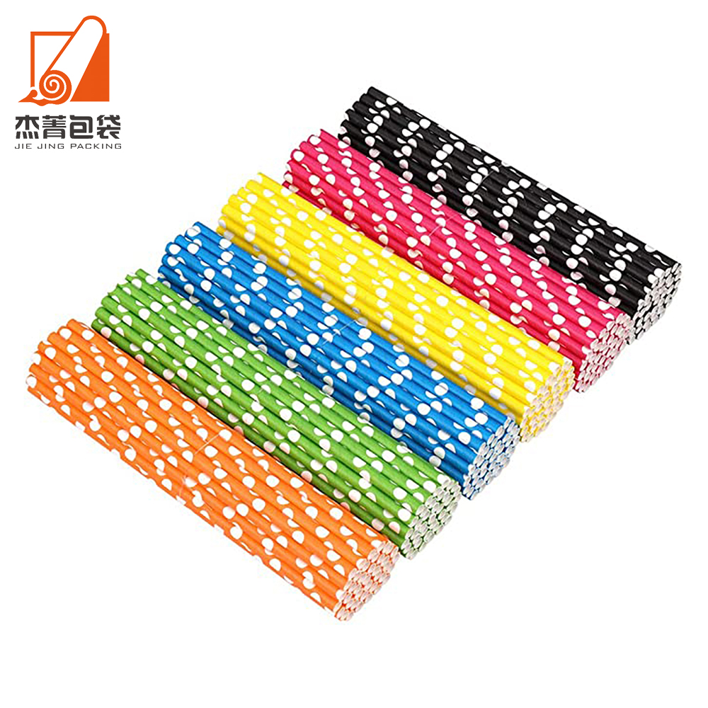 Newest Disposable straw Biodegradable Recyclable Drinking Straws for Party Birthday Wedding Paper Straws