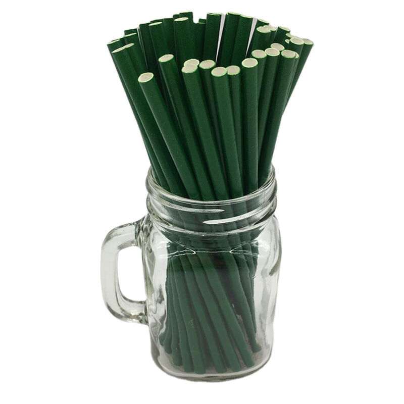 Factory OEM Degradable PLA thick straw disposable high temperature resistant independent packaging milk tea straw