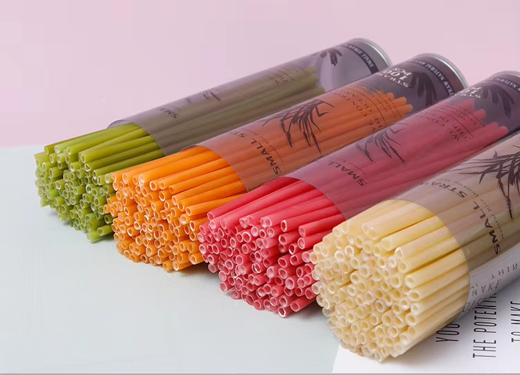 10mm Rice Straw Wheat Starch Disposable Straw Natural Health Coffee Cold Drink Degradable Straw