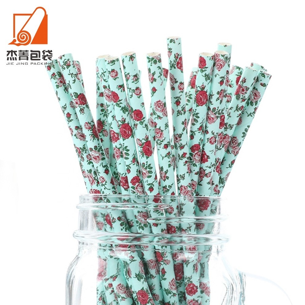 Cheap Paper straw Drink tube Biodegradable straws are durable and environmentally friendly
