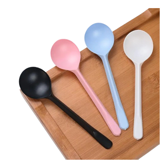 Custom Printed LOGO Packaged Eco-friendly Knife Fork Spoon Tableware Biodegradable Heavy Duty Cornstarch Spoon