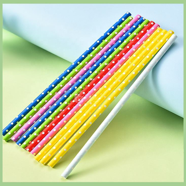 Factory Supplier Price Drink straw Paper straw Different color striped paper drinking straw paper straw