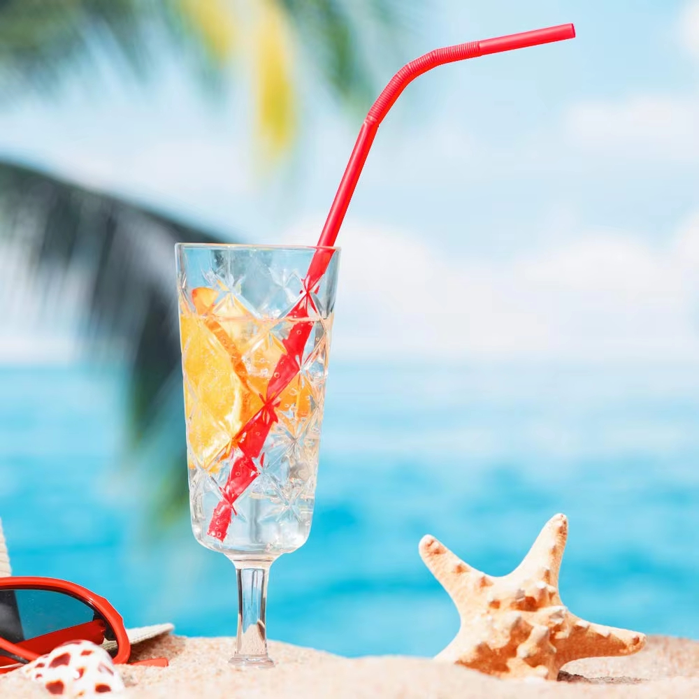 Wholesale straws for children Eco Friendly Disposable PLA Cpla Drinking Food Grade flexible bamboo Straws For Fruit juice