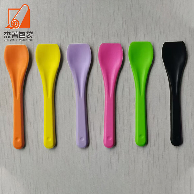 Colored Biodegradable Ice Cream Spoons Disposable Ice Cream Biodegradable spoon