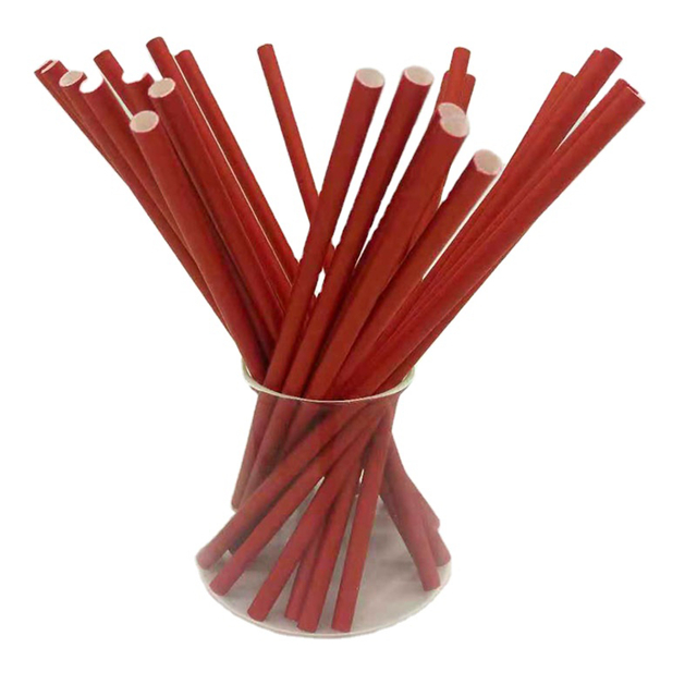 Biodegradable and environmentally friendly straw Paper straw Drinking straw Disposable solid colored paper straw for hot drinks