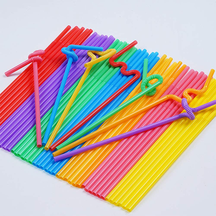 Custom PLA 100% Biodegradable Eco-Friendly Drinking Straws Personalized 8mm Plastic Straws