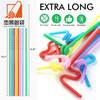 Colorful Plastic Drinking Straws Disposable Straws Bendy Flexible Plastic Straws for Party Favor Business Kids