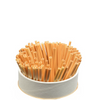 New eco friendly 100% biodegradable disposable wheat tube straw custom individually wrapped organic wheat drinking straws