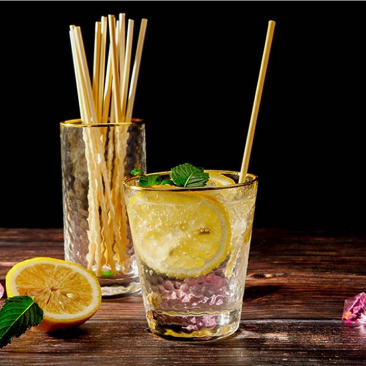 2024 high quality wholesale plastic free reed grass wheat straw for milk tea drinking