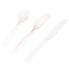 Disposable Paper Cutlery Set Biodegradable Dinnerware Paper Pulp Fork and Spoon Knife Set
