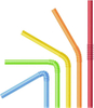 Flexible PP Colorful/Stripe Drinking Plastic Straws Bendable Drinking Straws Plastic Flexible Straws