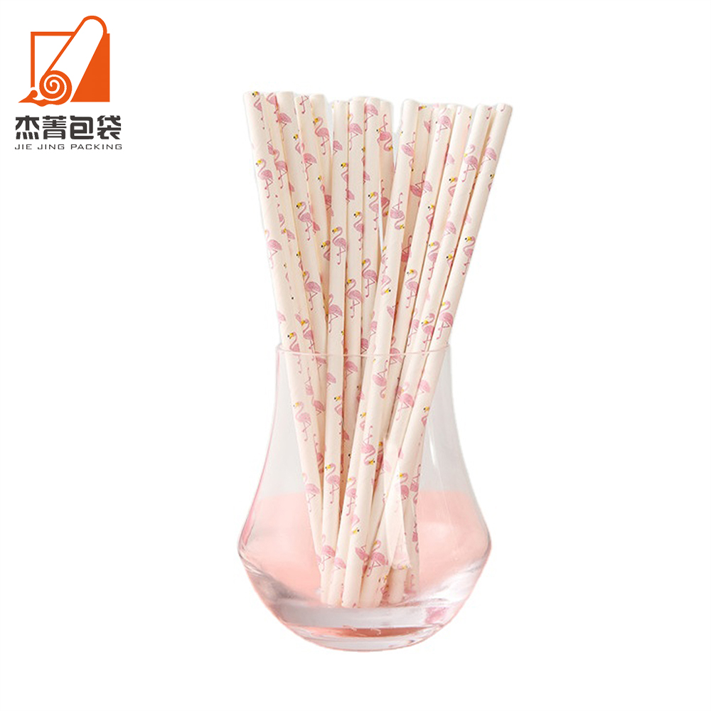 Factory price Drink straw 100% biodegradable straw Beverage paper straw Colored striped straw