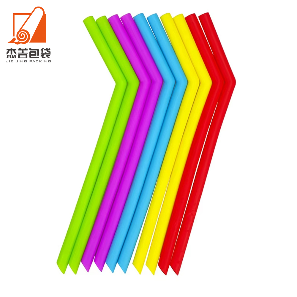 Factory direct color environmental protection straw food grade silicone beverage wine straw