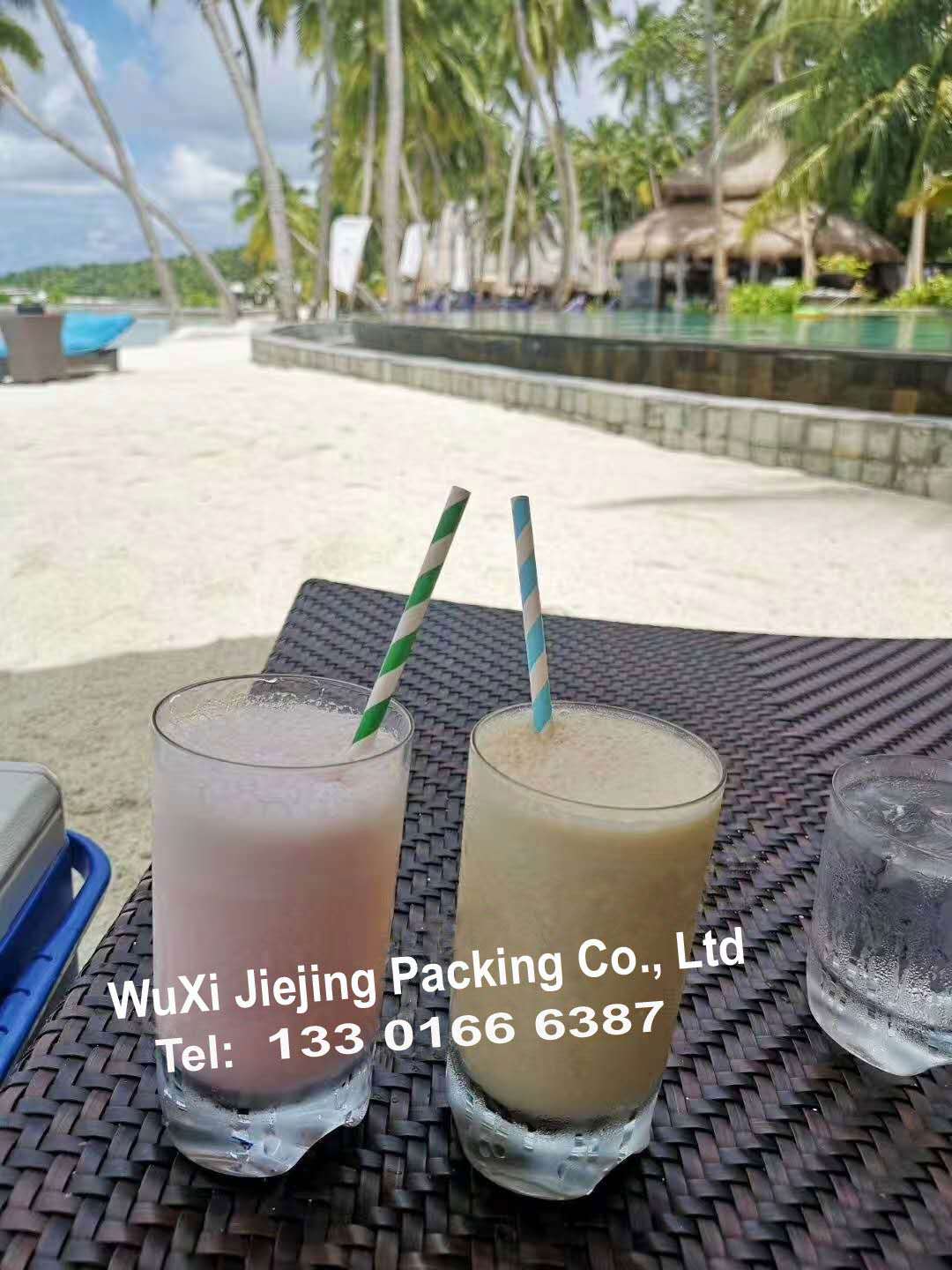 Biodegradable Colored Paper Straws with Colorful Mood Drinking Decoration Straws