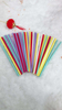 Biodegradable Disposable Printing Drinking Straws with Printed Design Patterns Wrapped Juice Straw