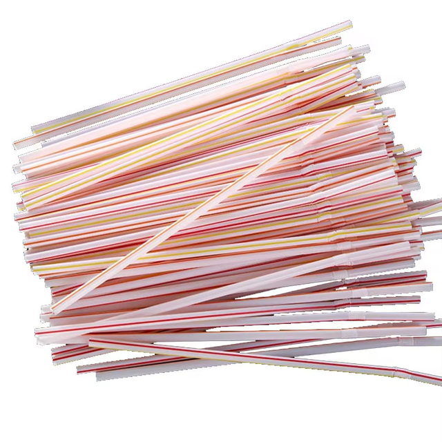 Disposable Colored Elbow plastic 100 Piece Set Extended And Bendable Straw