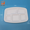 5 Compartment Take Away Bento Lunch Box Degradable Food Container Corn Starch Lunch Box