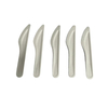 Environmentally friendly disposable biodegradable tableware set pulp fruit fork steak knife soup spoon party dining