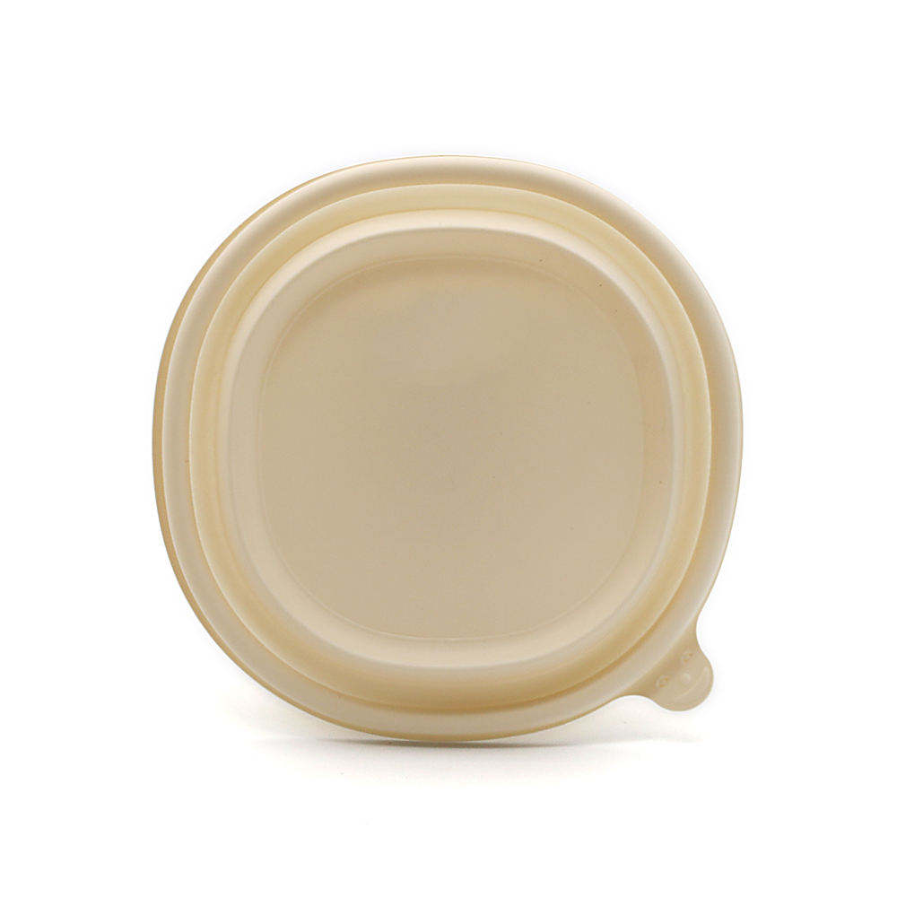 Customized Sugarcane Bagasse Bowl With Lid Food Container Cup For Beverage Packaging