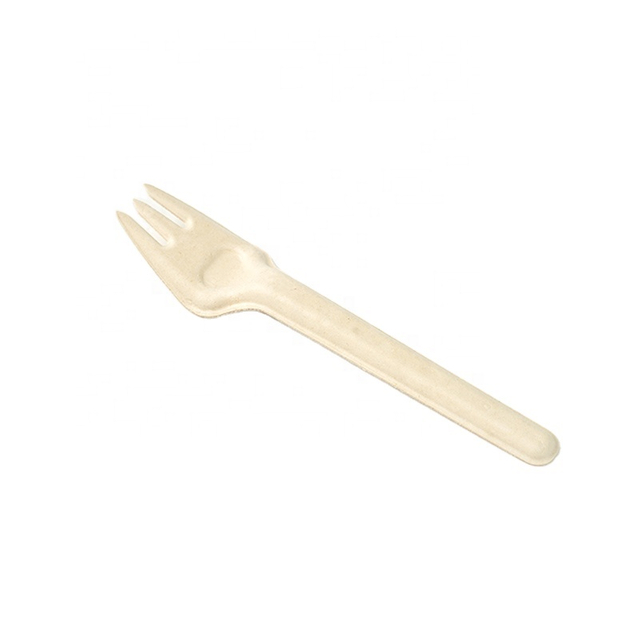 Biodegradable Compostable Sugarcane Bagasse Paper Flatware Fiber Pulp Fork Knife Spoon Cutlery