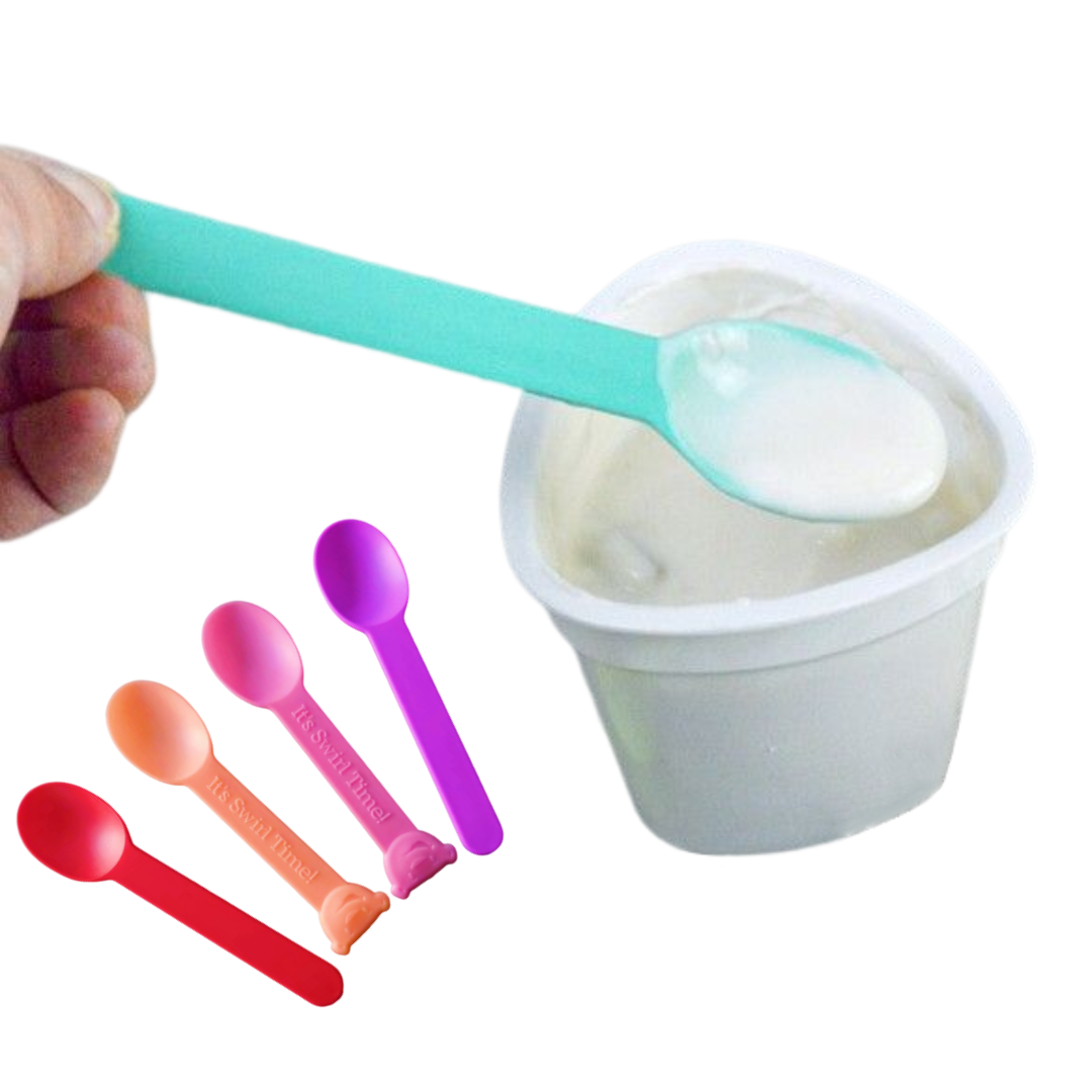 Customized Colored Ice Cream Frozen Yogurt Spoon Plastic Disposable Spoons