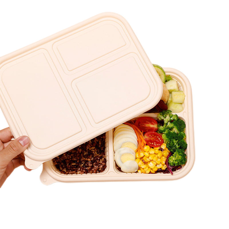 Custom biodegradable 5 compartment corn starch food tray, take out ...