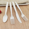 Factory Price Disposable white PLA Cornstarch Knife Fork And Spoon Food Grade Plastic Cutlery