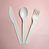 Eco compostable polylactic acid biodegradable tableware Spoon fork knife disposable tableware